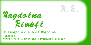 magdolna rimpfl business card